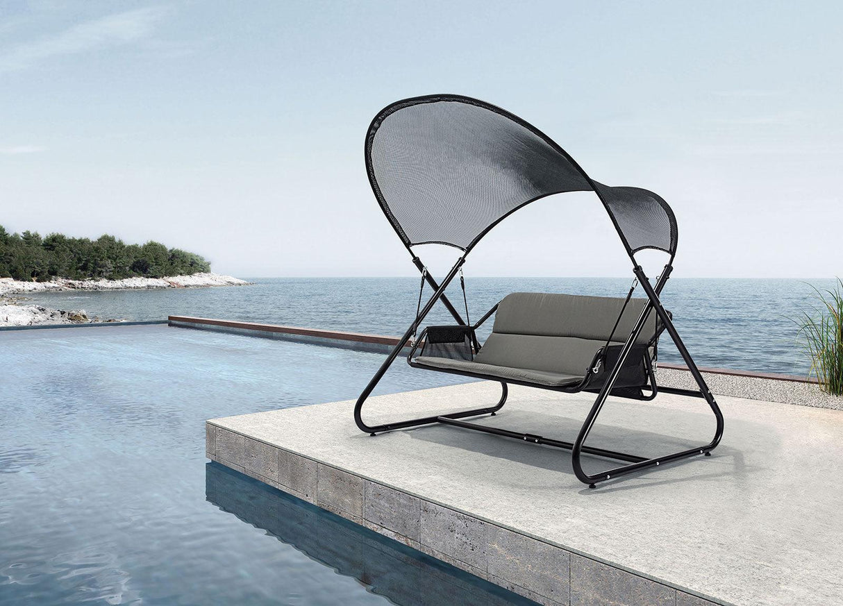 Sandor Black Swing Chair by Furniture of America at Eve Furniture