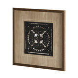 Sandpainting-Ink I by Mercana Studio a Hand Embellished Textured Framed Art Print Matted under Glass by Mercana at Eve Furniture