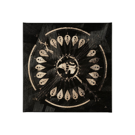 Sandpainting-Ink II by Chad Mackay a Hand Embellished Textured Canvas by Mercana at Eve Furniture