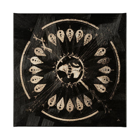 Sandpainting-Ink II by Chad Mackay a Hand Embellished Textured Canvas by Mercana at Eve Furniture