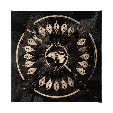 Sandpainting-Ink II by Chad Mackay a Hand Embellished Textured Canvas by Mercana at Eve Furniture
