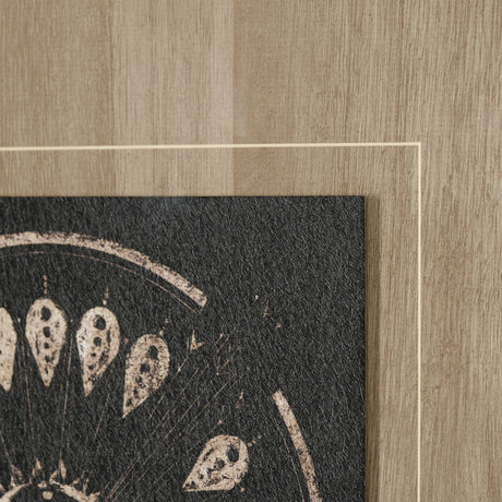 Sandpainting-Ink II by Mercana Studio Hand Embellished Textured Framed Art Print Matted under Glass by Mercana at Eve Furniture