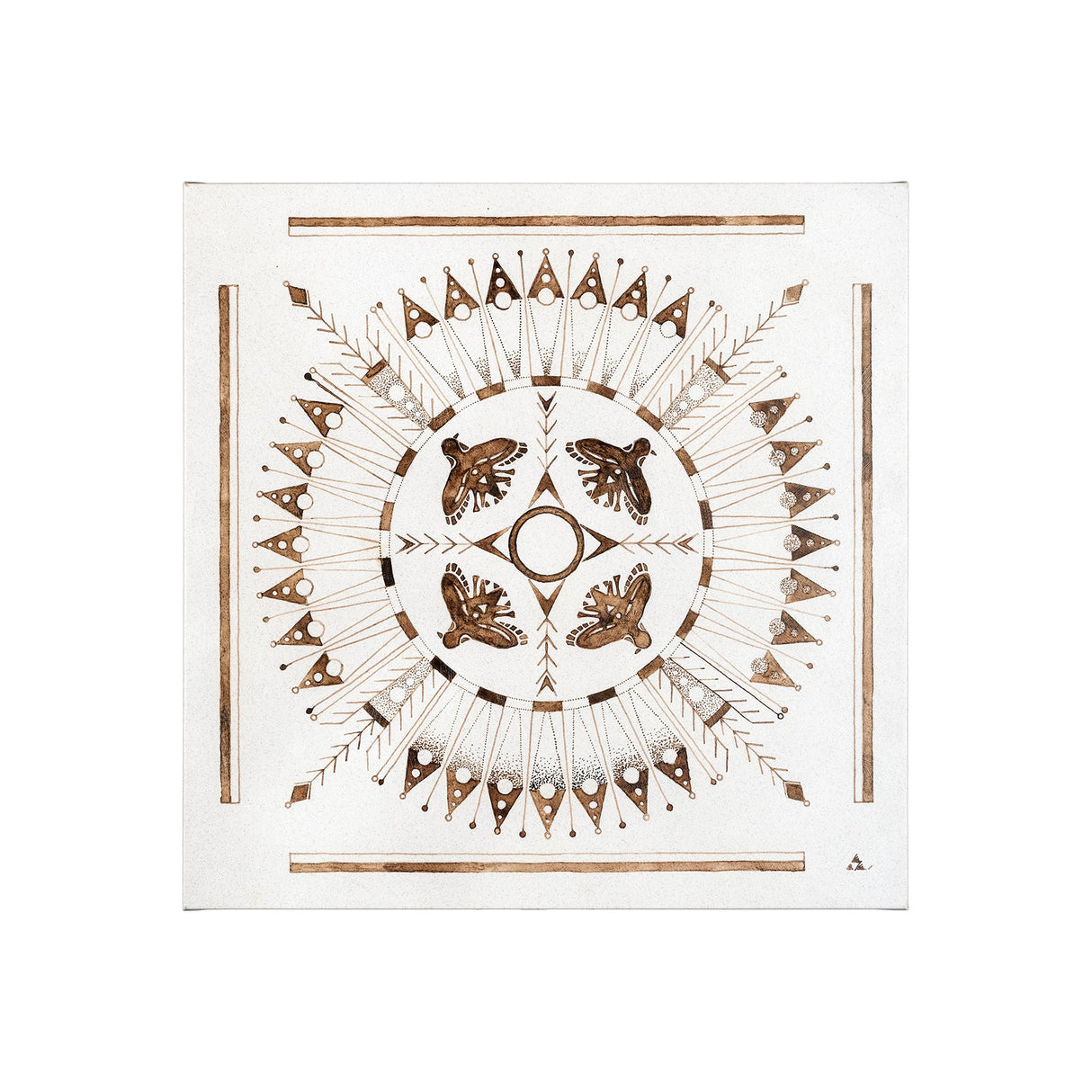 Sandpainting-Watercolor I by Chad Mackay a Hand Embellished Textured Canvas by Mercana at Eve Furniture