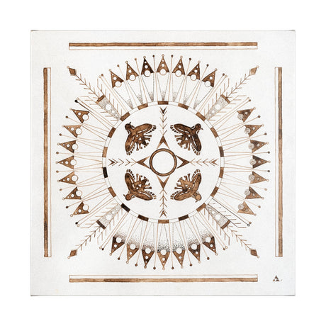 Sandpainting-Watercolor I by Chad Mackay a Hand Embellished Textured Canvas by Mercana at Eve Furniture