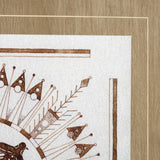 Sandpainting-Watercolor I by Mercana Studio Hand Embellished Framed Art Print Matted under Glass by Mercana at Eve Furniture