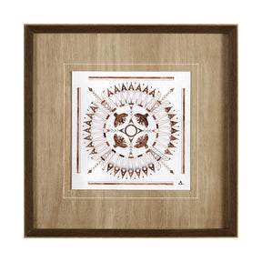 Sandpainting-Watercolor I by Mercana Studio Hand Embellished Framed Art Print Matted under Glass by Mercana at Eve Furniture