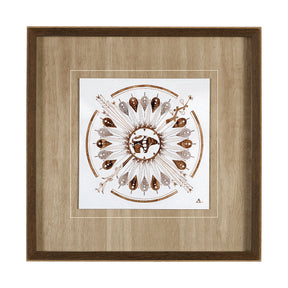 Sandpainting-Watercolor II by Mercana Studio Hand Embellished Framed Art Print Matted under Glass by Mercana at Eve Furniture