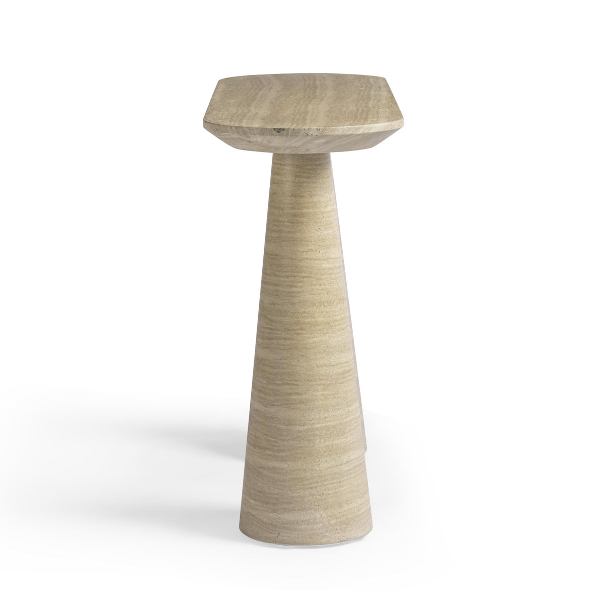 Sandra Faux Travertine Indoor/Outdoor Console Table by TOV Furniture at Eve Furniture