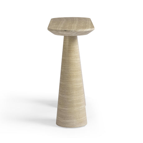 Sandra Faux Travertine Indoor/Outdoor Console Table by TOV Furniture at Eve Furniture