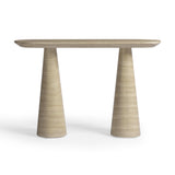 Sandra Faux Travertine Indoor/Outdoor Console Table by TOV Furniture at Eve Furniture
