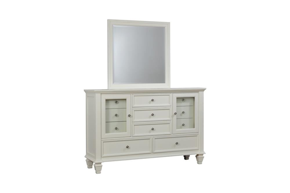 Sandy Beach White 11-Drawer Rectangular Dresser