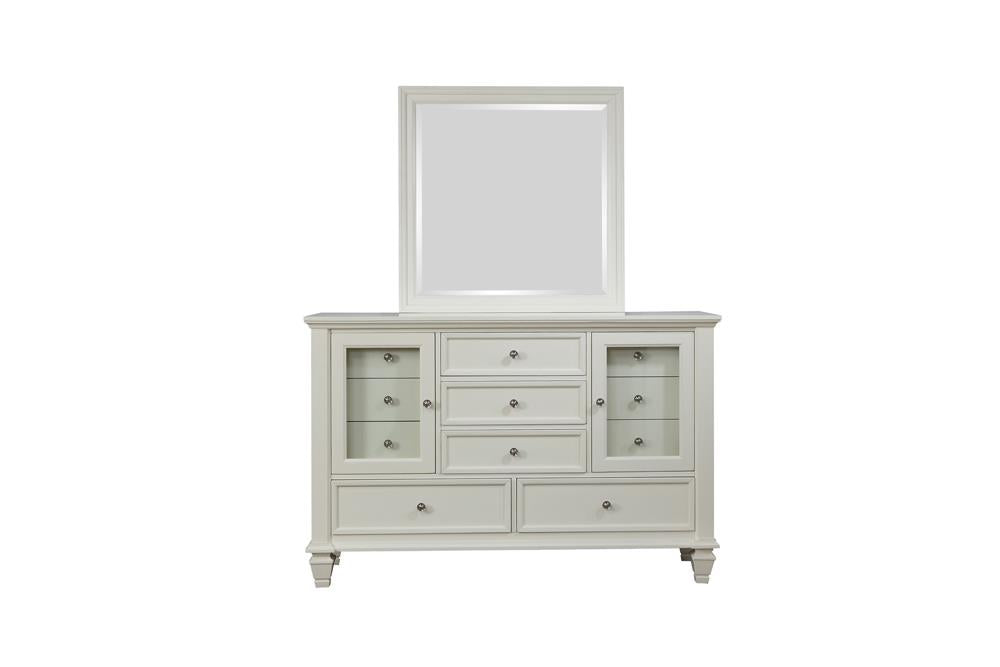 Sandy Beach White 11-Drawer Rectangular Dresser