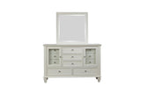 Sandy Beach White 11-Drawer Rectangular Dresser