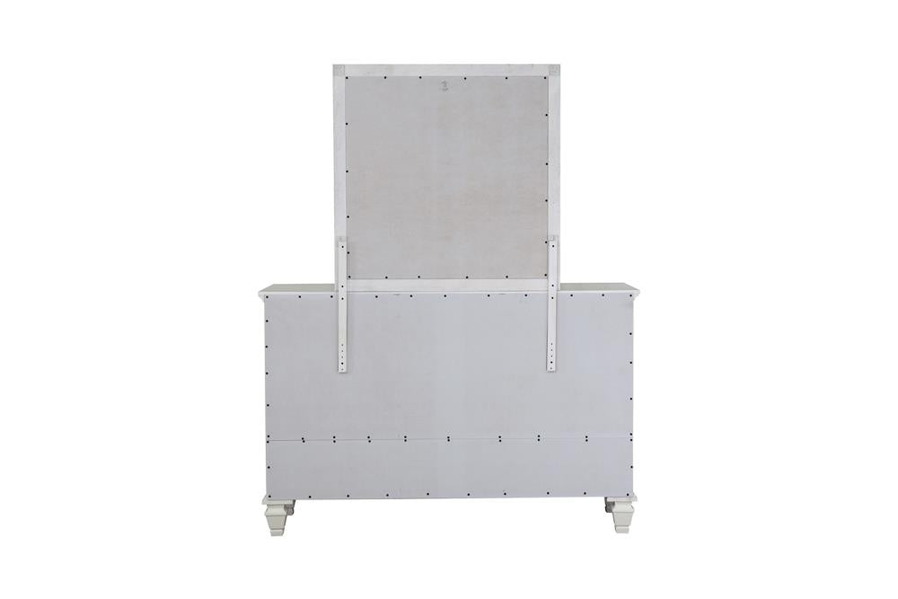 Sandy Beach White 11-Drawer Rectangular Dresser