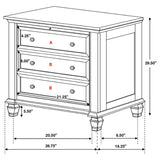 Sandy Beach 4-Piece Queen Bedroom Set with High Headboard by Coaster at Eve Furniture