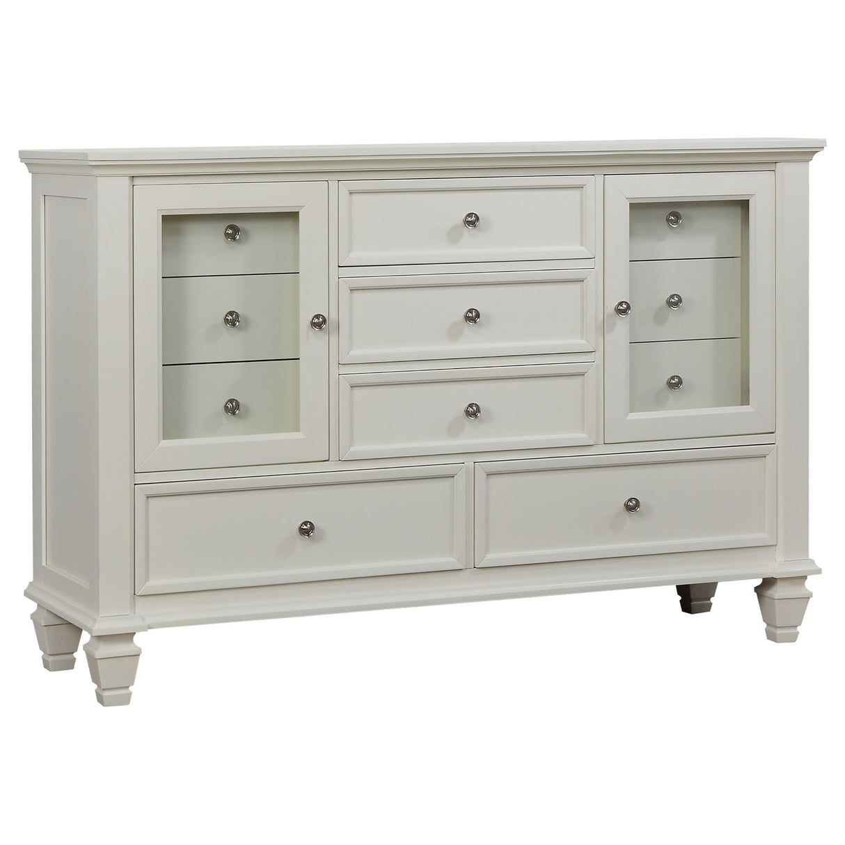 Sandy Beach 4-Piece Queen Bedroom Set with High Headboard by Coaster at Eve Furniture