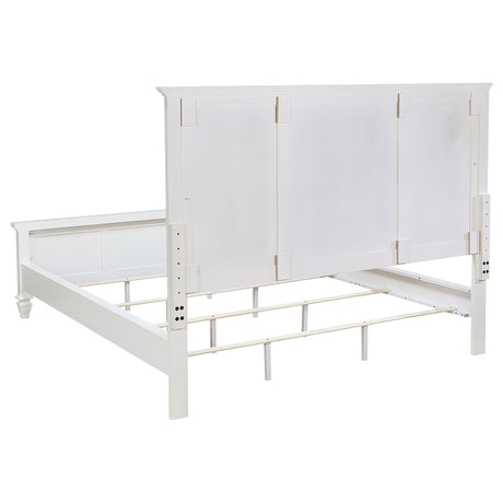 Sandy Beach Cream White 4-Piece California King Bedroom Set by Coaster at Eve Furniture