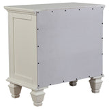 Sandy Beach Cream White 4-Piece California King Bedroom Set by Coaster at Eve Furniture