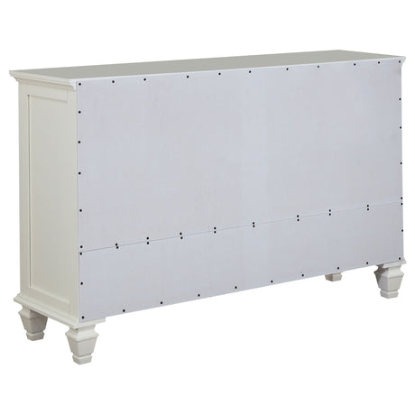 Sandy Beach Cream White 5-Piece California King Bedroom Set by Coaster at Eve Furniture