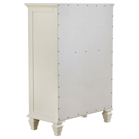 Sandy Beach Cream White 5-Piece Eastern King Bedroom Set by Coaster at Eve Furniture