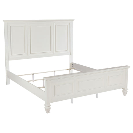 Sandy Beach Cream White 5-Piece Eastern King Bedroom Set by Coaster at Eve Furniture