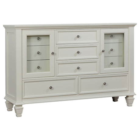 Sandy Beach Cream White 5-Piece Eastern King Bedroom Set by Coaster at Eve Furniture