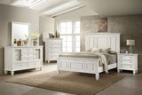 Sandy Beach Cream White 5-Piece Eastern King Bedroom Set by Coaster at Eve Furniture