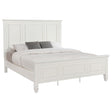 Sandy Beach Cream White California King Panel Bed by Coaster at Eve Furniture