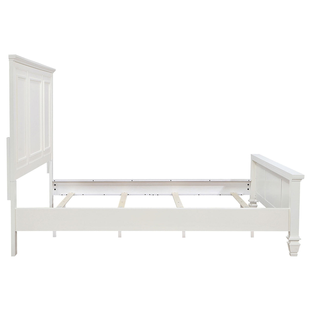 Sandy Beach Cream White California King Panel Bed by Coaster at Eve Furniture