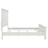 Sandy Beach Cream White California King Panel Bed by Coaster at Eve Furniture