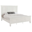 Sandy Beach Cream White California King Panel Bed by Coaster at Eve Furniture