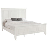 Sandy Beach Cream White California King Panel Bed by Coaster at Eve Furniture