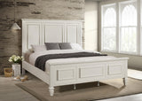 Sandy Beach Cream White California King Panel Bed by Coaster at Eve Furniture