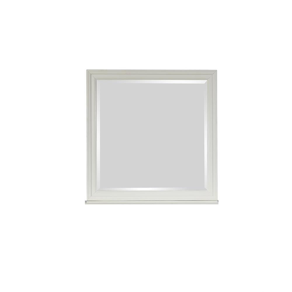 Sandy Beach White Rectangular Mirror