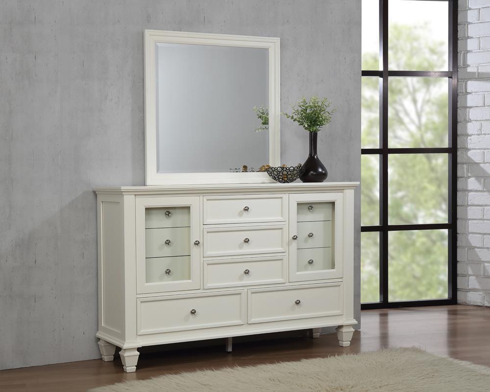 Sandy Beach White 11-Drawer Rectangular Dresser by Coaster at Eve Furniture