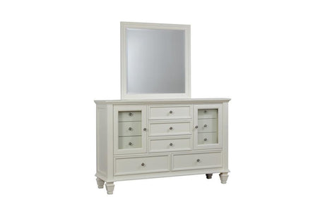 Sandy Beach White 11-Drawer Rectangular Dresser by Coaster at Eve Furniture