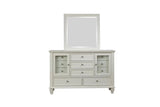 Sandy Beach White 11-Drawer Rectangular Dresser by Coaster at Eve Furniture