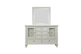 Sandy Beach White 11-Drawer Rectangular Dresser by Coaster at Eve Furniture
