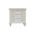 Sandy Beach White 3-Drawer Nightstand by Coaster at Eve Furniture