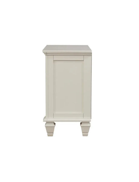 Sandy Beach White 3-Drawer Nightstand by Coaster at Eve Furniture