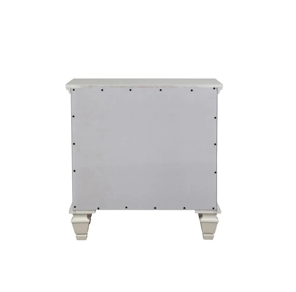 Sandy Beach White 3-Drawer Nightstand by Coaster at Eve Furniture