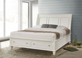 Sandy Beach White Eastern King Storage Sleigh Bed by Coaster at Eve Furniture