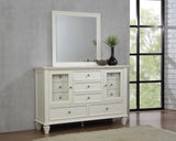 Sandy Beach White Rectangular Mirror by Coaster at Eve Furniture