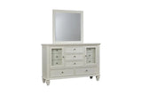 Sandy Beach White Rectangular Mirror by Coaster at Eve Furniture