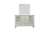 Sandy Beach White Rectangular Mirror by Coaster at Eve Furniture