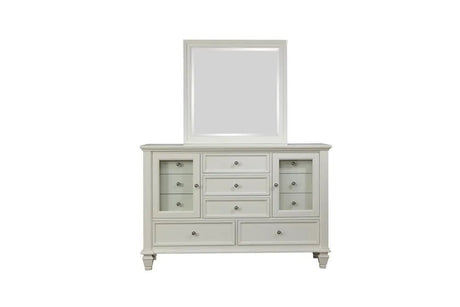 Sandy Beach White Rectangular Mirror by Coaster at Eve Furniture