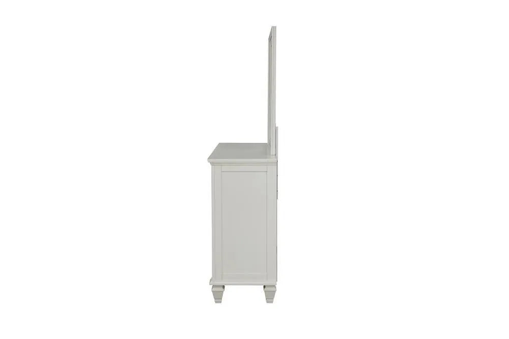 Sandy Beach White Rectangular Mirror by Coaster at Eve Furniture