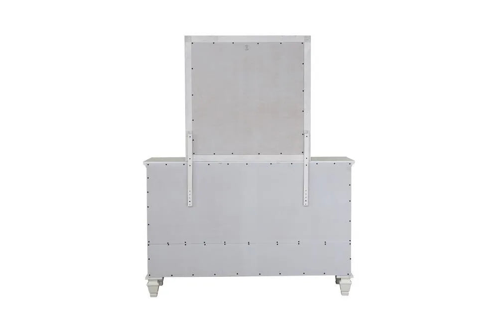 Sandy Beach White Rectangular Mirror by Coaster at Eve Furniture