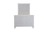 Sandy Beach White Rectangular Mirror by Coaster at Eve Furniture