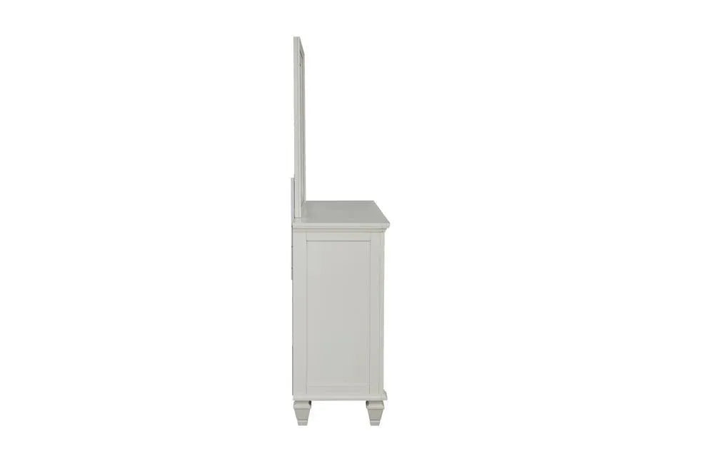Sandy Beach White Rectangular Mirror by Coaster at Eve Furniture